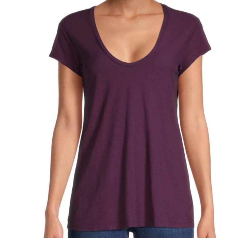 NWT James Perse Scoopneck Tee T-shirt women's- Size S Small